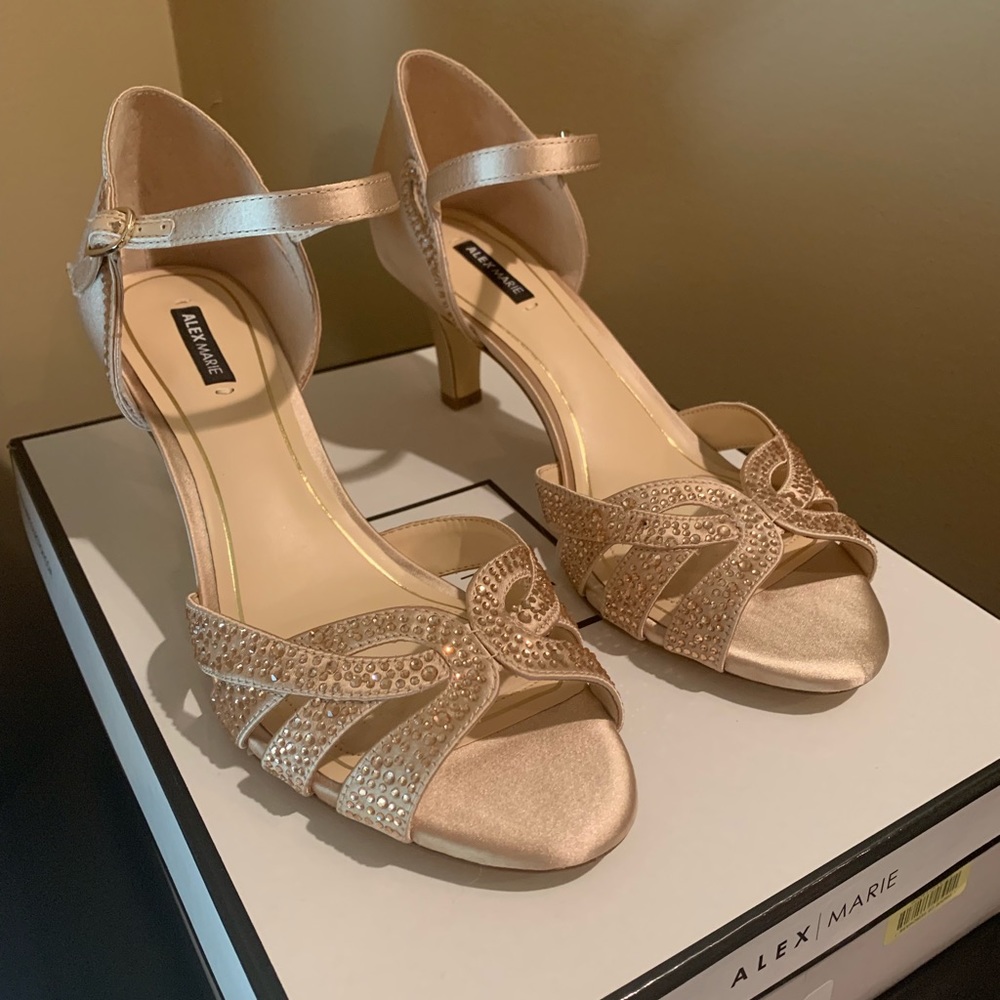 Alex Marie Nude Gold heels
